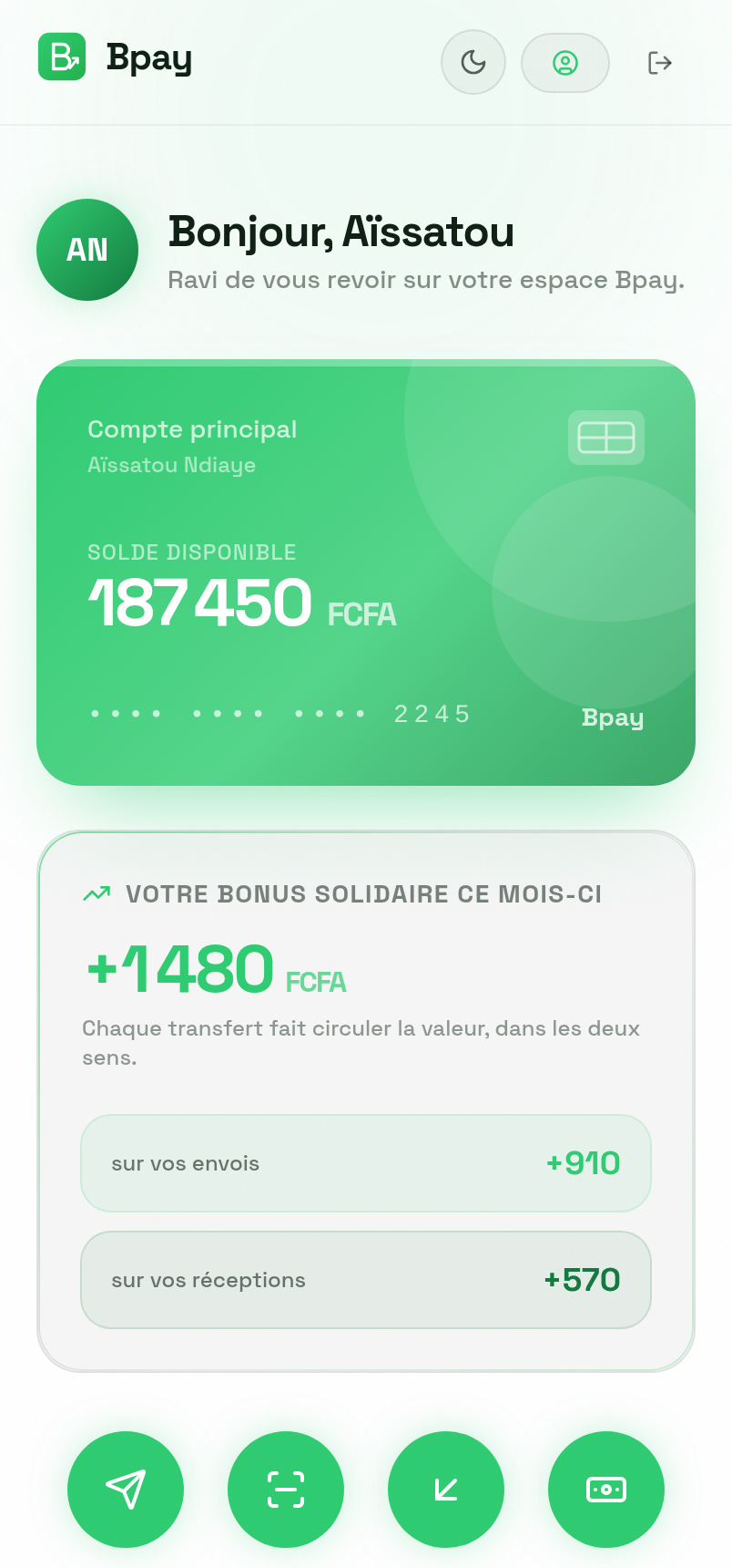 Application BPAY — espace particulier