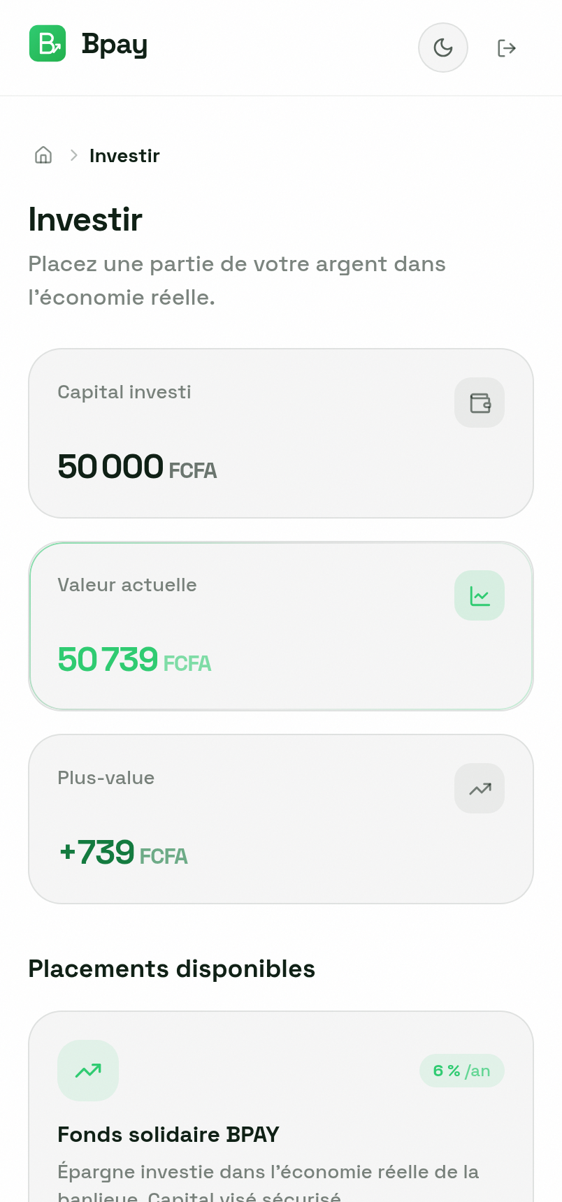 BPAY — Investir